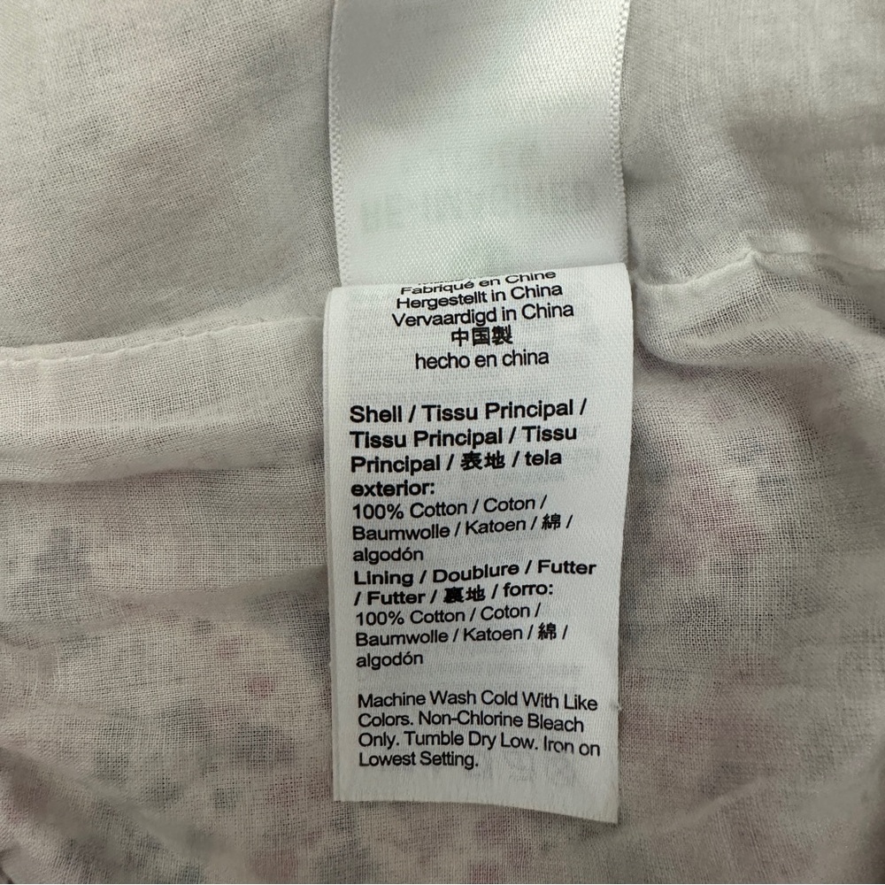 J. Crew Women's Liberty Floral Pink Cotton Elastic Waist Crop Pants Size 12 - Picture 12 of 14